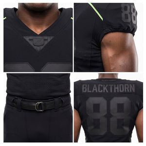 Conjunto de Uniforme de Fútbol Americano Sublimado, Malla Transpirable, Manga Corta, Cuello en V, Tallas Grandes para Adultos - Product Image 5