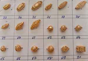 Perles africaines artisanales en alliage de zinc, moulées à la cire perdue en Inde, fournitures de fabrication de bijoux ethniques tribaux, vente en gros en vrac, écologiques, rhodiées - Product Image 4