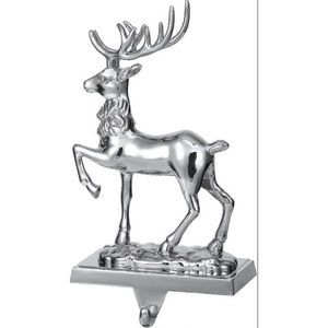 Hot Sale Wood Base Aluminium <b>Top</b> Christmas Stocking Holder For Hanging Decorative Use Xmas Stocking Holder With <b>Silver</b> Tree <b>Top</b> - Product Image 3