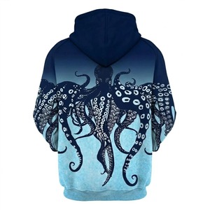 Sweat à capuche imprimé numérique 3D motif animal, 100 % polyester, séchage rapide, coupe ample, pull tendance pour l'automne, vente en gros - Product Image 5