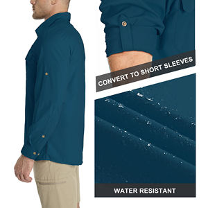 เสื้อเชิ้ตผู้ชายราคาส่ง ดีไซน์ทันสมัย แบบเรียบง่าย สกรีนโลโก้ได้ตามต้องการ แขนยาว ปกคอพับ - Product Image 5