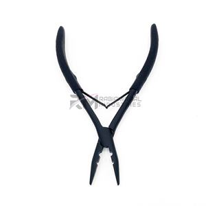 Pinza para Extensiones de Cabello RMI con Punta de Plasma Negra Mate y Empuñadura Negra, Diseño Personalizado Disponible - Product Image 3