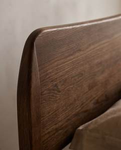 เตียงคู่ไม้สักสไตล์ญี่ปุ่นพร้อมโครงเตียงแบบขาเรียว - Product Image 4