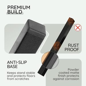 Support de plante en métal réglable à 4 pieds, deux options de hauteur pour pots de 8 à 12 pouces, support de plante décoratif moderne pour l'intérieur et l'extérieur - Product Image 5