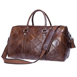 Large Capacity <b>Men's</b> Luggage <b>Weekend</b> Overnights Travel <b>Bags</b> Genuine Leather Duffle <b>Bag</b> <b>Men</b> Leather Travel <b>Bags</b> - Product Image 1