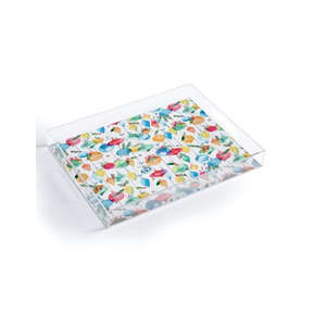 Bandeja de servir acrílica impresa elegante de nuevo diseño al por mayor para decoración de dormitorio y hogar - Product Image 6