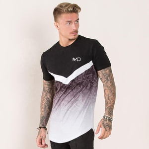 เสื้อยืดผู้ชายคุณภาพสูง ผ้าฝ้าย 100% ทรงบ็อกซี่ สกรีนโลโก้ตามสั่ง เสื้อผ้าสตรีทแวร์ เสื้อยืดสีพื้น บริการ OEM - Product Image 5