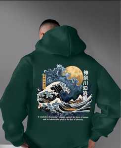 เสื้อฮู้ดดี้พรีเมียมสำหรับผู้ชาย เนื้อผ้านุ่มพิเศษ 100% ผ้าฝ้าย ปักลาย ประดับลูกปัด ย้อมสีพื้น พิมพ์ลายดิจิทัล ปรับแต่งได้ สำหรับฤดูหนาว - Product Image 1