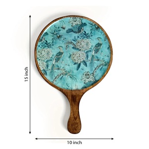 Premium Wood Enamel Serving Platter Handmade Table <b>Decor</b> Tray Wholesale Supplier Exporter - Product Image 5
