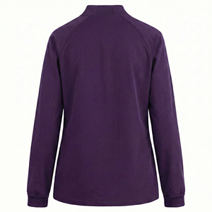 เสื้อแจ็คเก็ตพยาบาลแบบซิปเต็มตัวปรับแต่งได้ พร้อมช่องใส่บัตรประจำตัว ทรงพอดีตัว ชุดยูนิฟอร์มทางการแพทย์ แขนยาว รับผลิตแบบ OEM ขายส่ง เสื้อสครับ - Product Image 3
