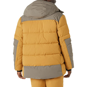 Windproof Hooded Men's Puffer Jacket-Lightweight Water-Resistant Knitted Solid Zipper Closure Streetwear <b>Coat</b> for Winter - Product Image 2