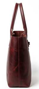 Minimalist Genuine Leather <b>Tote</b> Bag Solid Color Open Top Daily Use Women's Handbag All Seasons - Product Image 4