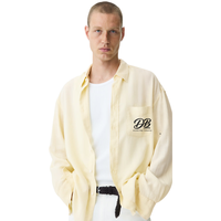 Kemeja Linen Premium Fit Santai, Bernapas, Kancing Depan, Kasual, Pantai, Liburan, Pemakaian Sehari-hari, OEM ODM, Langsung dari Pabrik