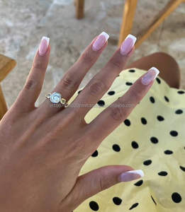 IGI/GIA Lab Grown Cut Diamond <b>Vintage</b> 14k Yellow Wedding/Engagement <b>Ring</b> Unisex Fine White <b>Gold</b> for Anniversary Party-Worthy - Product Image 4