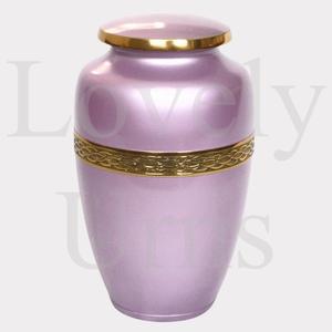 Urne funéraire rose pastel pour adulte, taille moyenne, récipient commémoratif pour cendres, design élégant et couleur douce. - Product Image 2