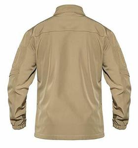 Custom Men's Tactical Softshell <b>Jacket</b> Water-Resistant and Windproof Plus Size Fleece <b>Zip</b>-<b>Up</b> Workwear with Pockets for Winter - Product Image 3
