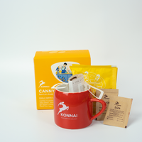 Café en Sachet 100% Pur et Frais, Doux et Léger, Idéal pour les Voyageurs et le Personnel de Bureau, Grains Robusta Torréfaction Urbaine, Facile à Utiliser, Emballage en Boîte