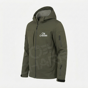 Veste softshell imperméable pour homme avec capuche, veste coupe-vent pour la randonnée en plein air, fabricant sur mesure - Product Image 2