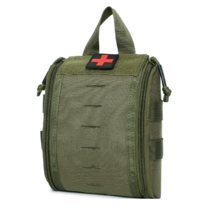 Bolsa Médica Táctica EMT, Bolsa de Trauma MOLLE, Botiquín de Primeros Auxilios, Bolsa de Oxford 600D Resistente al Agua, 16x16x8cm, Parche Médico Cruzado - Product Image 3