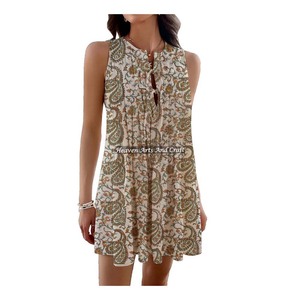 Vestido Túnica con Estampado Étnico para Mujer, Ropa Africana Nueva, Moda Femenina, Vestido de Verano de Algodón Étnico - Product Image 5