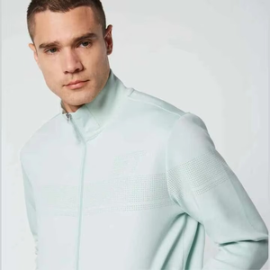 Diseño OEM, 69% Algodón, 31% Poliéster, Chándal Deportivo Negro para Hombre, Sudadera con Capucha y Cremallera Completa, Pantalones Deportivos - Product Image 4