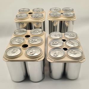 Nuevos y Modernos Anillos para Latas de Cerveza Compostables y Biodegradables, Paquete de 6, Porta Bebidas Ecológico, Embalaje de Pulpa Moldeada, Tamaños Personalizados - Product Image 5