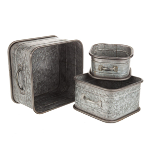 Conteneur de stockage galvanisé avec couvercle transparent pour une identification facile des articles stockés, exportateur en gros, approvisionnement en vrac - Product Image 2