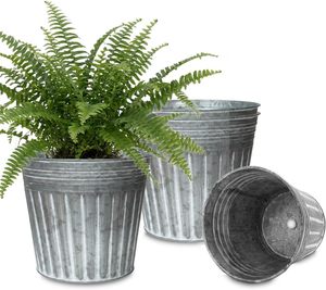 Pot de jardin galvanisé pour fleurs, herbes, légumes, arbustes, petits arbres, projets d'aménagement paysager, pépinières et usage résidentiel - Product Image 3