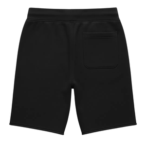 Shorts de Algodón Terry de Primera Calidad para Hombre, Color Negro Sólido, Logotipo Personalizado, Proveedor Mayorista - Product Image 5
