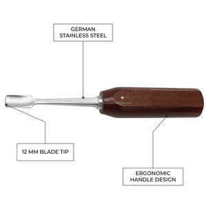 Osteótomo Mini Lexer con Punta de 12 mm, Acero Inoxidable Alemán, Cincel Quirúrgico Ortopédico para Huesos, Instrumento Manual, Kit Quirúrgico, CE - Product Image 1