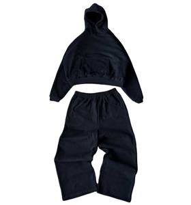 Chándal de invierno holgado con hombros caídos de gran tamaño y peso pesado personalizado, 2 piezas, precio al por mayor, Material de alta calidad - Product Image 4