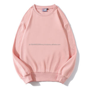 Sudaderas de Algodón con Cuello Redondo, Personalizadas, Casuales, Extra Grandes, de Manga Larga, Lisas, con Hombros Caídos - Product Image 1