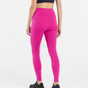Leggings de yoga con diseño de logotipo personalizado, cintura elástica, venta directa de fábrica, ropa de gimnasio, servicio OEM. - Product Image 2