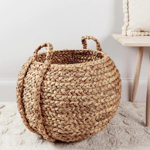 Panier de rangement multifonctionnel en jacinthe d'eau pour l'organisation de la maison, paniers à articles à bas prix - Product Image 4