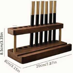 Sustainable Wooden Desk Pen <b>Holder</b> for Workspace Organization - Product Image 6