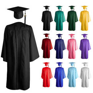 Túnica y Birrete de Graduación Unisex Mate de Poliéster y Lona, Cómodos, Personalizables, con Borla Negra, Uniforme Escolar para Adultos 2026 - Product Image 6