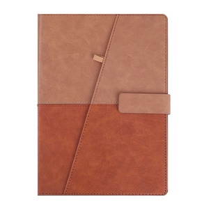 ปกหนังออกแบบอย่างมืออาชีพมีสไตล์ A5 6แหวนวางแผนแฟ้มงบประมาณพร้อมโลโก้บริษัท - Product Image 1