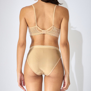 2026 Wholesale Women's Sexy Lace Bra Brief Sets Plus Size Sheer Adjustable Straps Custom 3D Embroidery Eco-Friendly Breathable - Product Image 2