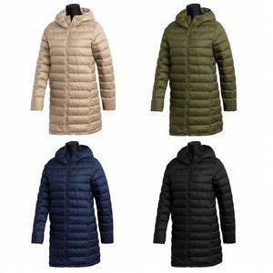 Veste longue matelassée ultra-légère pour femme, avec capuche, en duvet léger, coupe slim, printemps-automne, vente en gros - Product Image 1