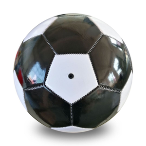 ลูกฟุตบอลแบบกำหนดเอง สีขาวแดง ดีไซน์แผ่นสี สำหรับฝึกซ้อมและแข่งขัน ทนทาน ผลิตจากวัสดุ PU ขนาดมาตรฐานระดับมืออาชีพ - Product Image 5