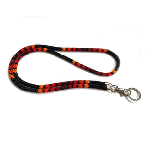 Seed Bead <b>Lanyard</b>-Customizable Portable Events Keychains ID Card Holder DIY Beading Patterns Promotional Craft - Product Image 2
