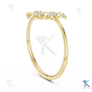 Lab Grown Diamond <b>Ring</b> Solid Gold Classic Floral Cluster <b>Statement</b> Band Engagement Anniversary Fine Jewelry <b>Women</b> Wholesale - Product Image 4