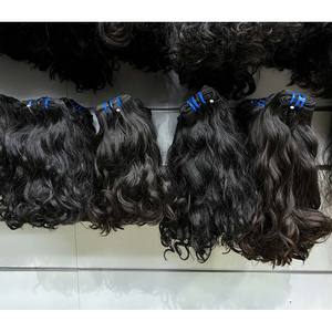 Paquetes de trama de doble dibujado Super doble Paquetes de trama ondulada Paquetes de cabello súper ondulado natural Marrón Doble dibujado - Product Image 5