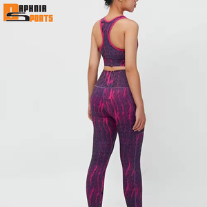 ชุดโยคะผู้หญิงคุณภาพพรีเมียมสีตามสั่ง ขายส่งชุดเลกกิ้งผู้หญิง ชุดโยคะคอกลมผู้หญิงพร้อมโลโก้ตามสั่ง - Product Image 6