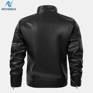 Veste en cuir de vachette au toucher doux, texture lisse, légère, écologique, coupe confortable pour les activités hivernales en plein air et les voyages - Product Image 2