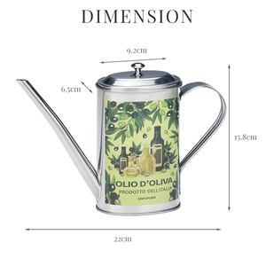 [Holar] Taiwan Made High Quality Oval Shaped Stainless Steel Olive Oil Dispenser for Kitchen - Product Image 3