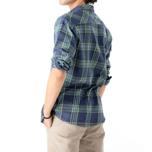 บริการ OEM เสื้อเชิ้ตผ้าแฟลนเนลลำลองสำหรับผู้ชาย คุณภาพสูง ผ้าฝ้าย 100% แฟชั่นฤดูใบไม้ร่วง ระบายอากาศได้ดี ไม่หดตัว แห้งเร็ว ขายส่ง รับผลิตตามแบบ - Product Image 4