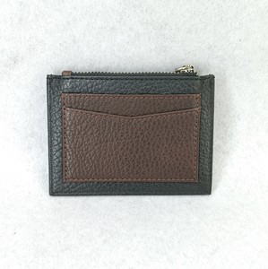 Bovine Cow Hide Leather ID Card Holder RFID Protected Wallet Key Rings <b>Coin</b> <b>Purse</b> Custom Logo Branding High Quality Gift Packing - Product Image 2