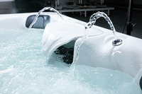 Jacuzzi de luxe Loutsh Garden pour 6 personnes, en acrylique importé, avec commande Balboa, bain à remous extérieur, spa avec haut-parleur musical