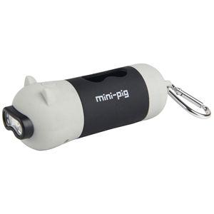 Oink <b>LED</b> <b>Flashlight</b> and Waste Bag Dispenser Promotional Pet Products - Product Image 3